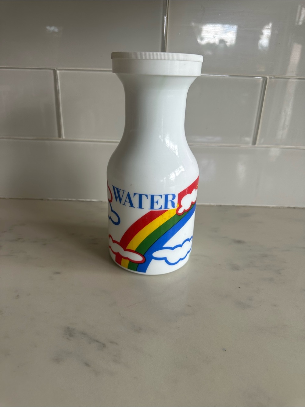 Vintage Rainbow Cloud Water Bottle - Quart